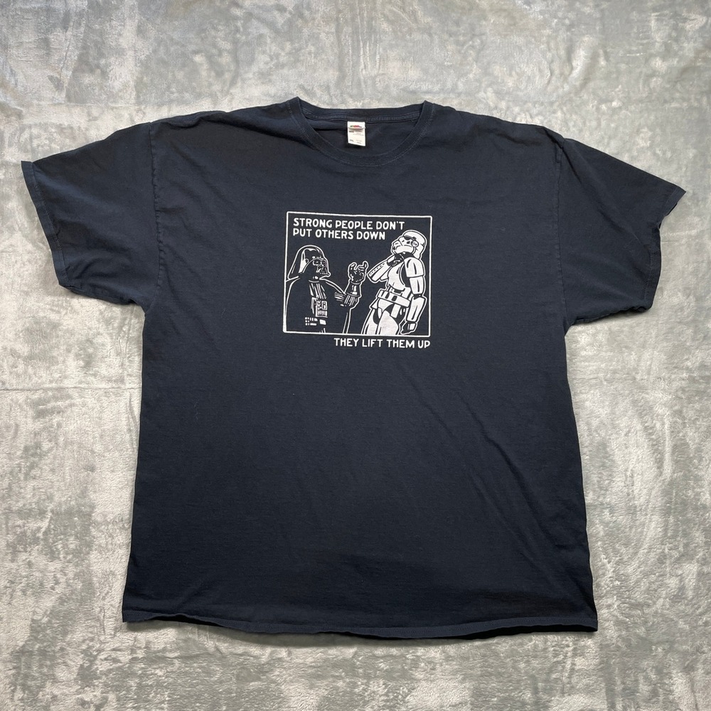 Fruit of the Loom Darth Vader Stormtrooper Graphic T Shirt Black 2XL
